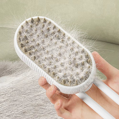Lumora Electric Cat and Dog Steam Brush – 3-In-1 Pet Grooming Comb with Water Spray for Cats and Dogs, USB Rechargeable