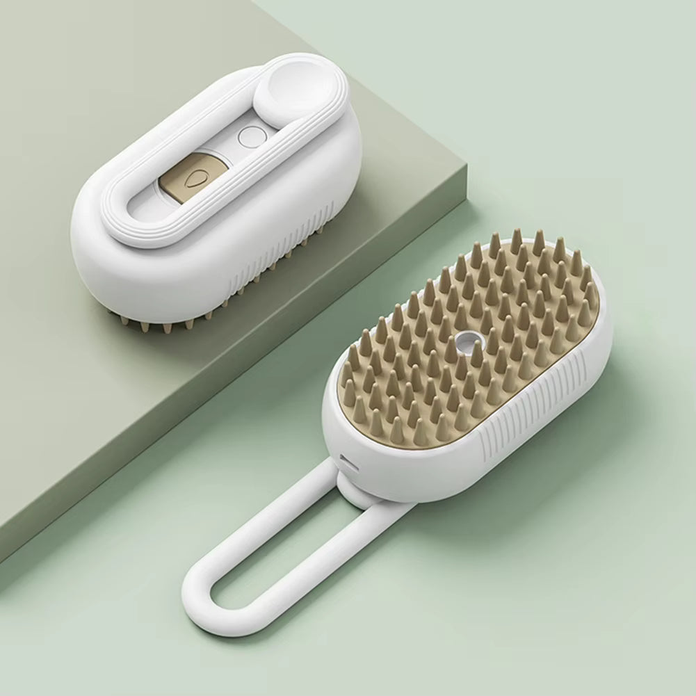 Lumora Electric Cat and Dog Steam Brush – 3-In-1 Pet Grooming Comb with Water Spray for Cats and Dogs, USB Rechargeable