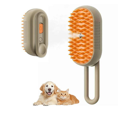 Lumora Electric Cat and Dog Steam Brush – 3-In-1 Pet Grooming Comb with Water Spray for Cats and Dogs, USB Rechargeable